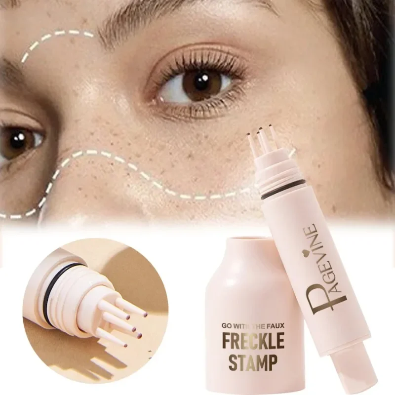 Fünf-Punkt-Sommersprossen-Stempelstift: Natürliche Simulation, sofortige Sommersprossen-Flüssigkeit, künstliche Punkte, wasserfester, schnell trocknender Make-up-Stempel – Detail 3