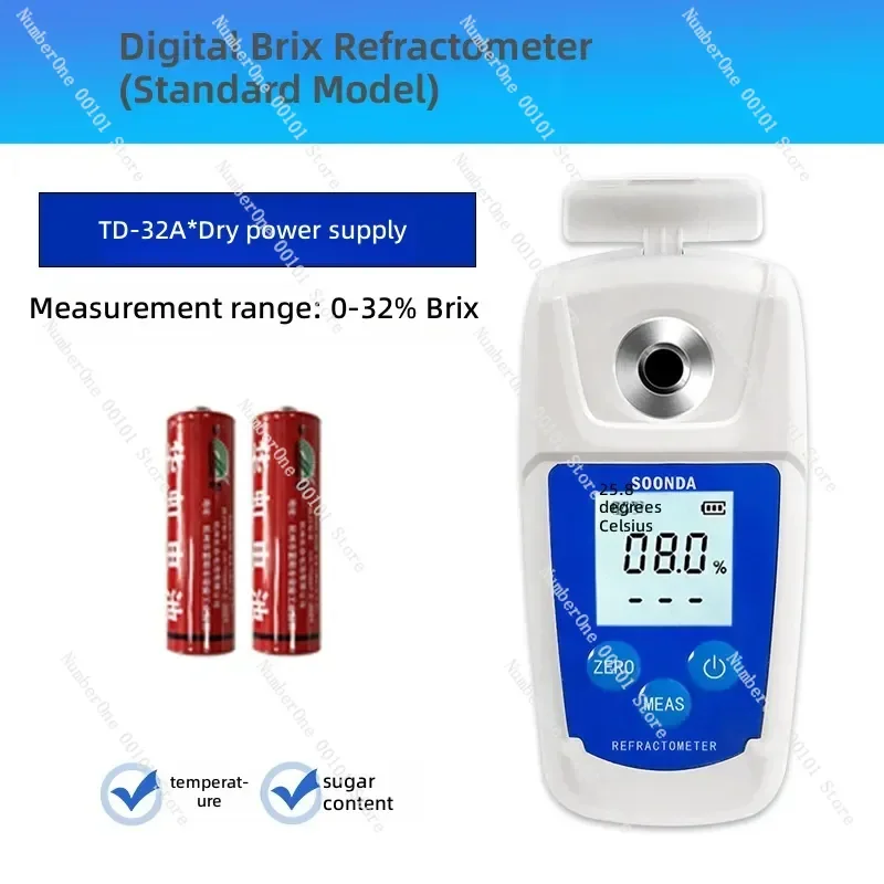 Portable Fruit Juice Sweetness Tester Melon Sugar Content Detector Brix Concentration Meter For Watermelon Grape Quality