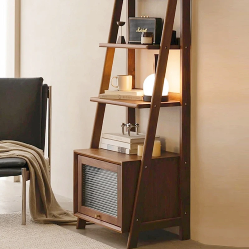 Kitchen Organizer Bookcases Decor Side Table Mid Century Magazine Bookshelf Ladder Make Up Estanteria Libros Modular Furniture