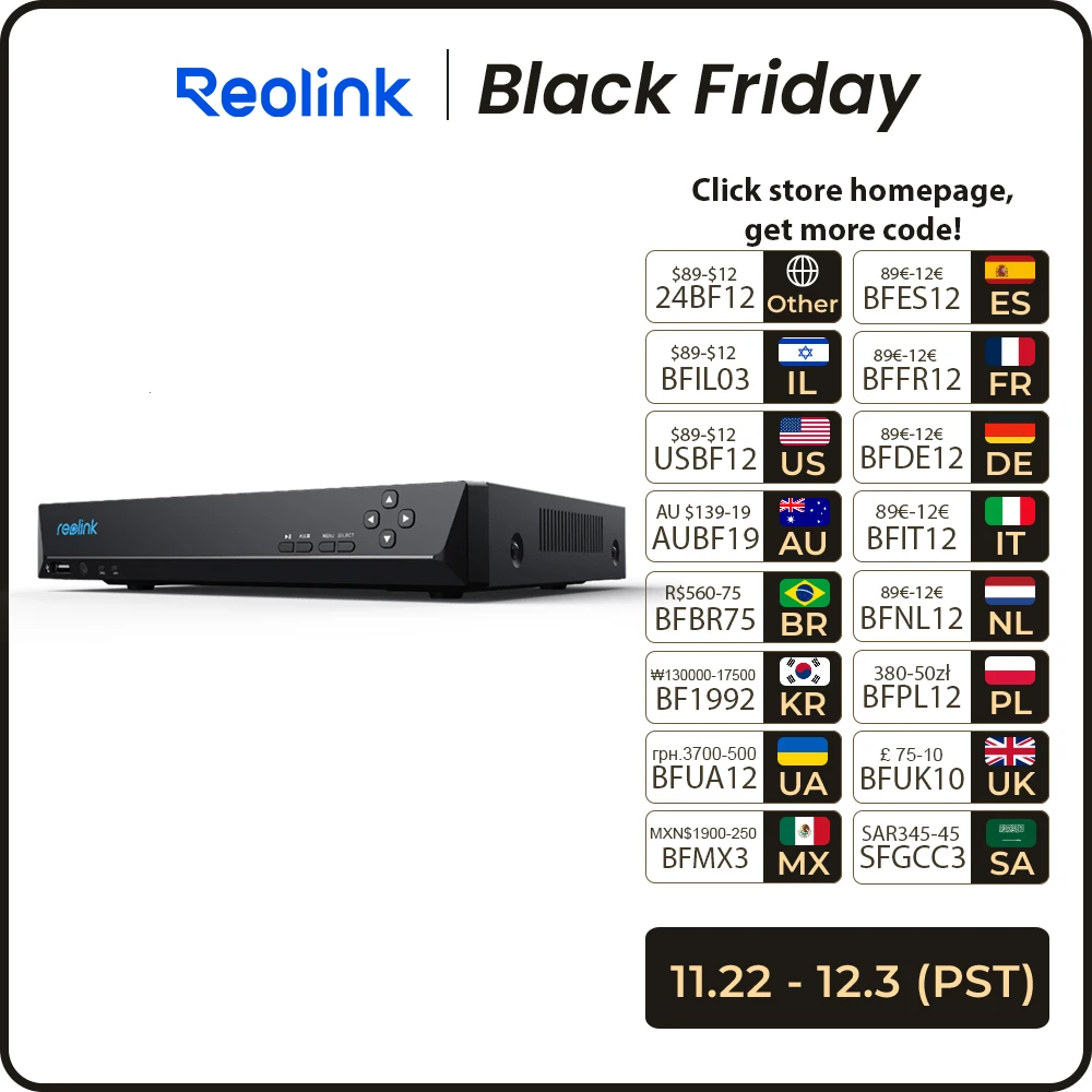 Reolink 8CH 4K Security Camera System 8MP IP Cameras Kit with Zoom 16-Channel 24/7 Reliable Video Recording 8-Channel PoE NVR