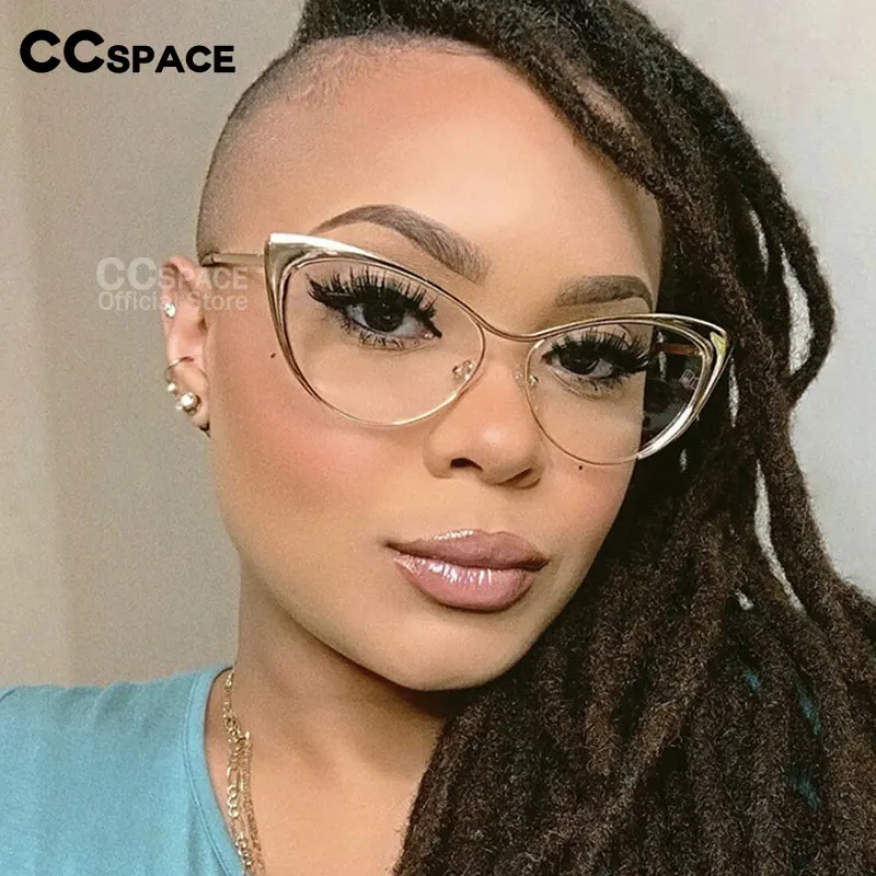 55033 Sexy Cat Eye Metal Frame Glasses for Women Optical Computer Glasses Famale Spectacles Fashion Eyewear Eyeglasses