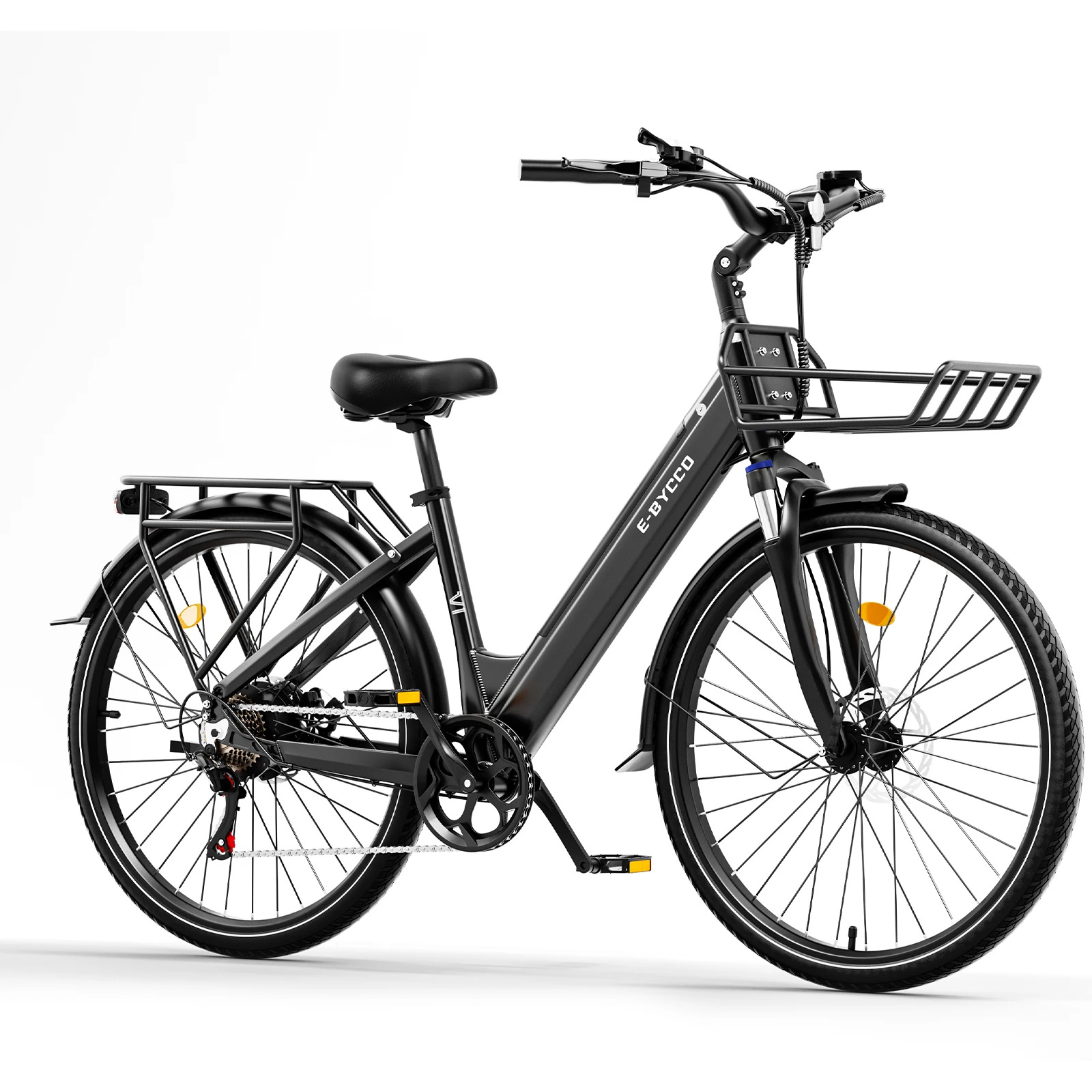 Volwassen Urban E-bike 250W motor 36V 15.6Ah accu Buiten elektrische fiets voor korte afstanden 28*1.5" banden Elektrische fiets