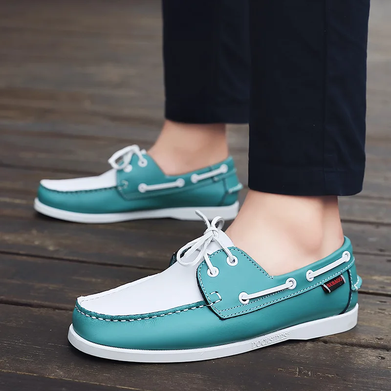 

Leather Men Shoes Casual Slip On Loafers Men Breathable Leather Shoes Men Flats Fashion Moccasins Tooling Shoes Plus Size 47