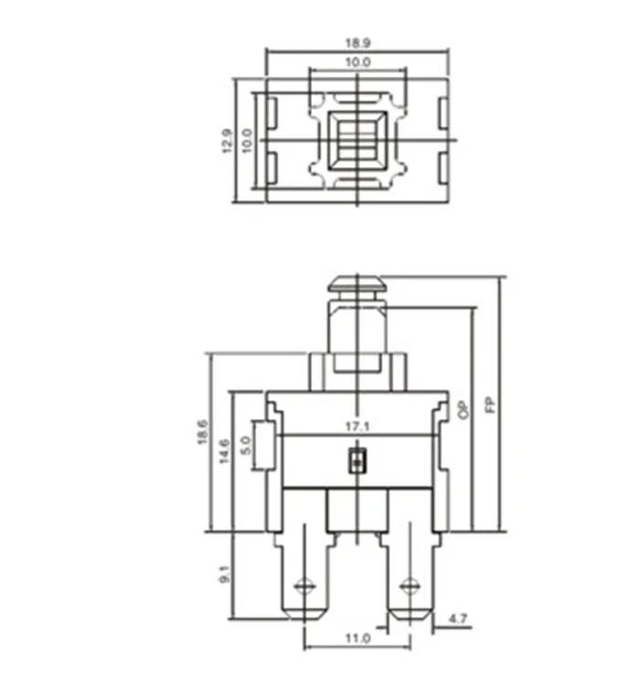 Original Neuer 100% KAG-03C Selbstverriegelnder Schalter Staubsauger-Netzschalter 16A250V – Detail 1