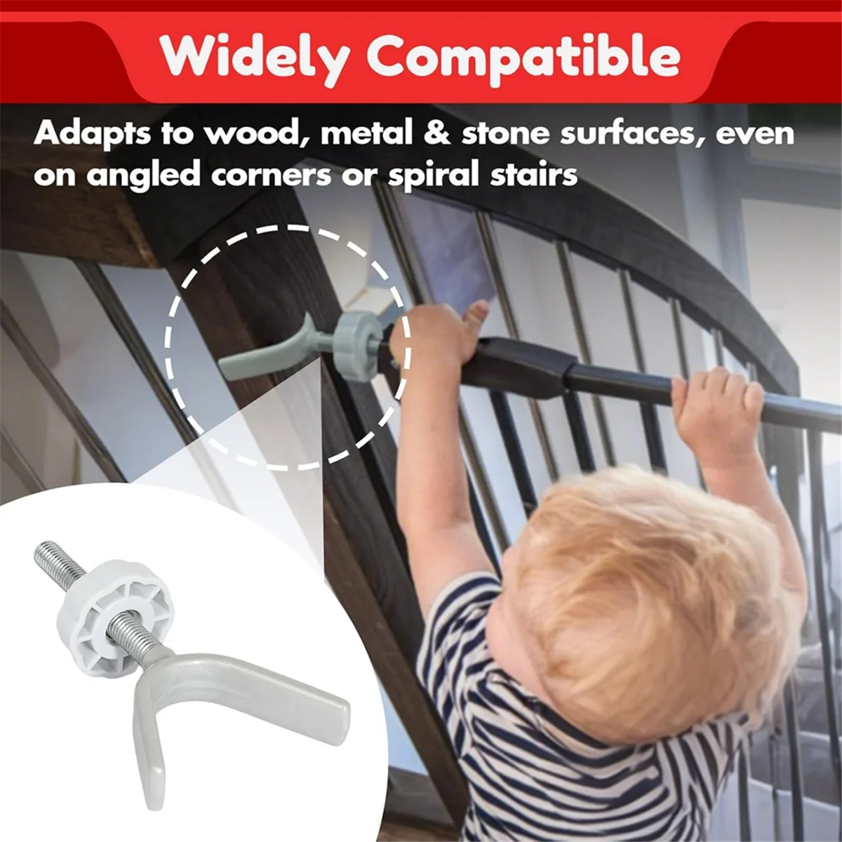 

2025+ 4 шт., адаптер для детских ворот, Y-образные шпиндельные стержни M10 (10 мм), резьбовые для установленных под давлением защитных ворот для детей и домашних животных