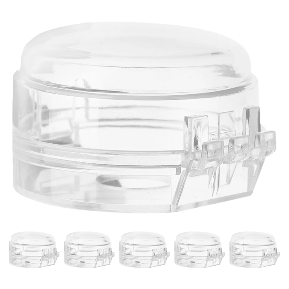 

6 Pcs Stove Knob Locks Knob Covers Baby Proof Oven Child Safety Locks Gas Plastic Removable Easy Clean Protectors Knobs