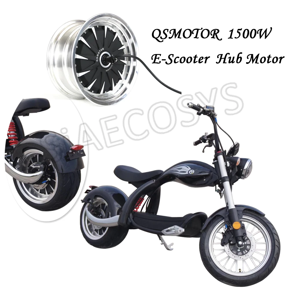 QS MOTOR QS260 12x7.5inch 1500W 48V 55kph Wheel Hub Motor for E-Scooter