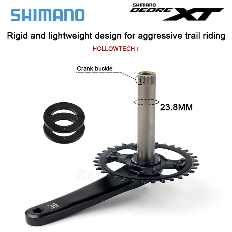 SHIMANO Deore XT M8100 Crankset Hollowtech II Mountain Bike Crankset 175 170mm 32T 34T 36T 12S MTB Sprocket 12V Bike Part