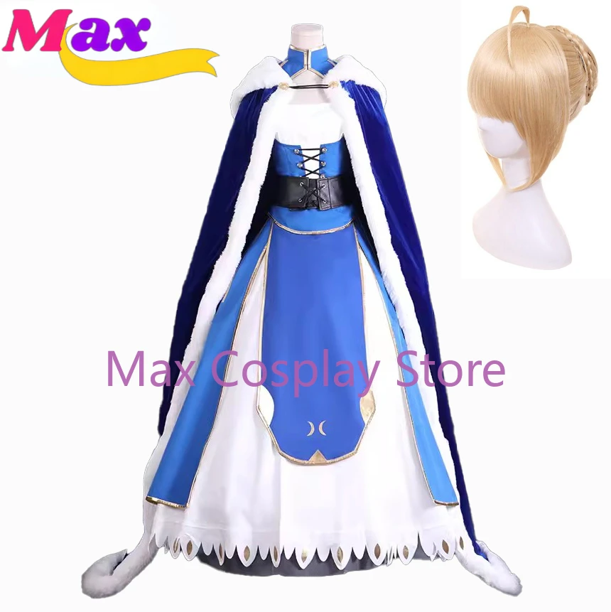 Anime FGO Altria Pendragon Saber Cosplay Costume Uniform Dress Halloween Custom Made