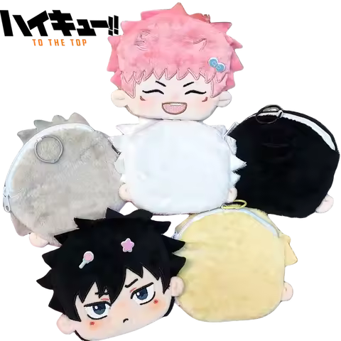 Bandai Jujutsu Kaisen Multifunctional Plush Storage Bag Cartoon Itadori Yuji Large Coin Purse Girl Gifts Anime Peripherals