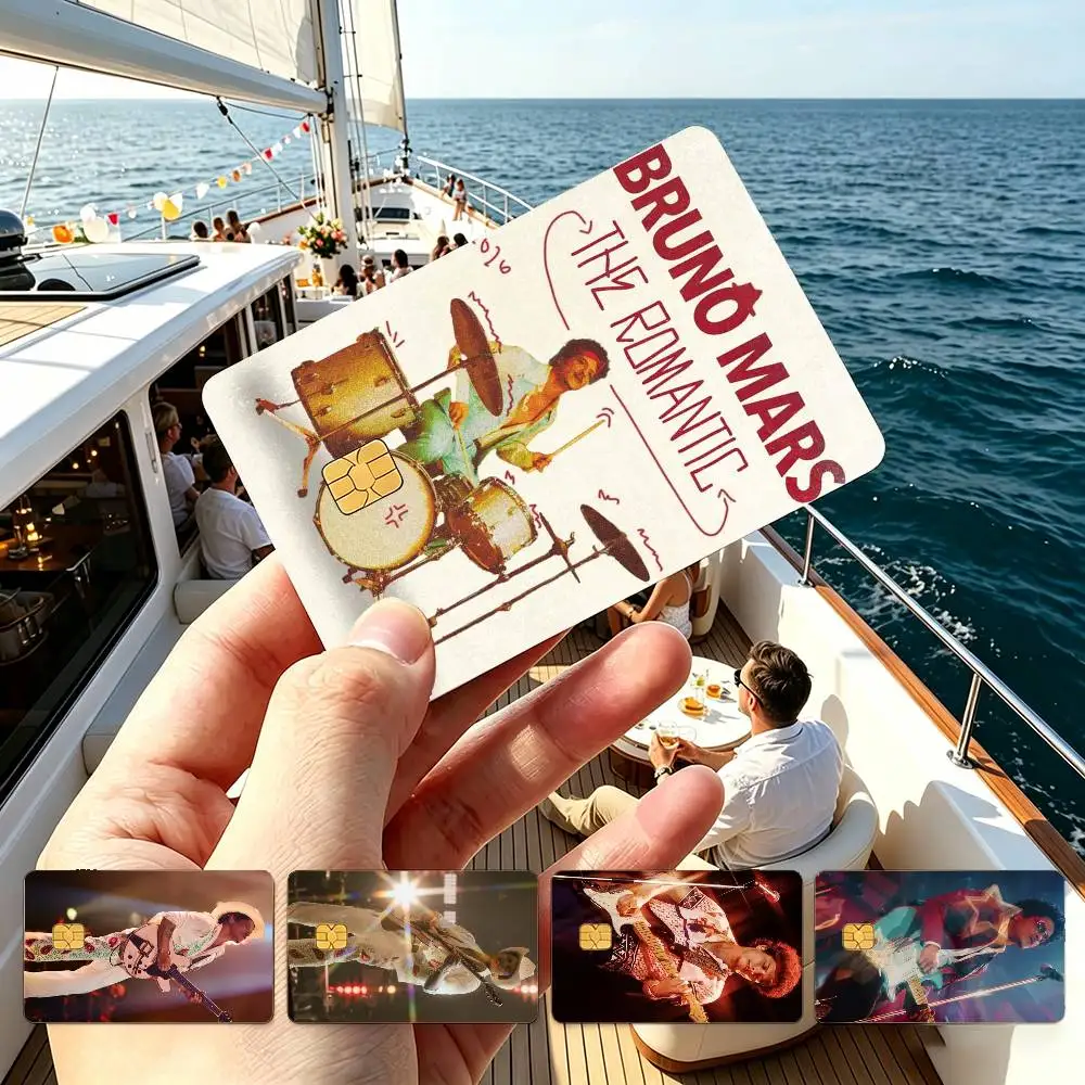 

Singer Bruno mars The Romantic Credit Card HD Stickers Game Card Decal Small Chip Waterproof Sticker Gift