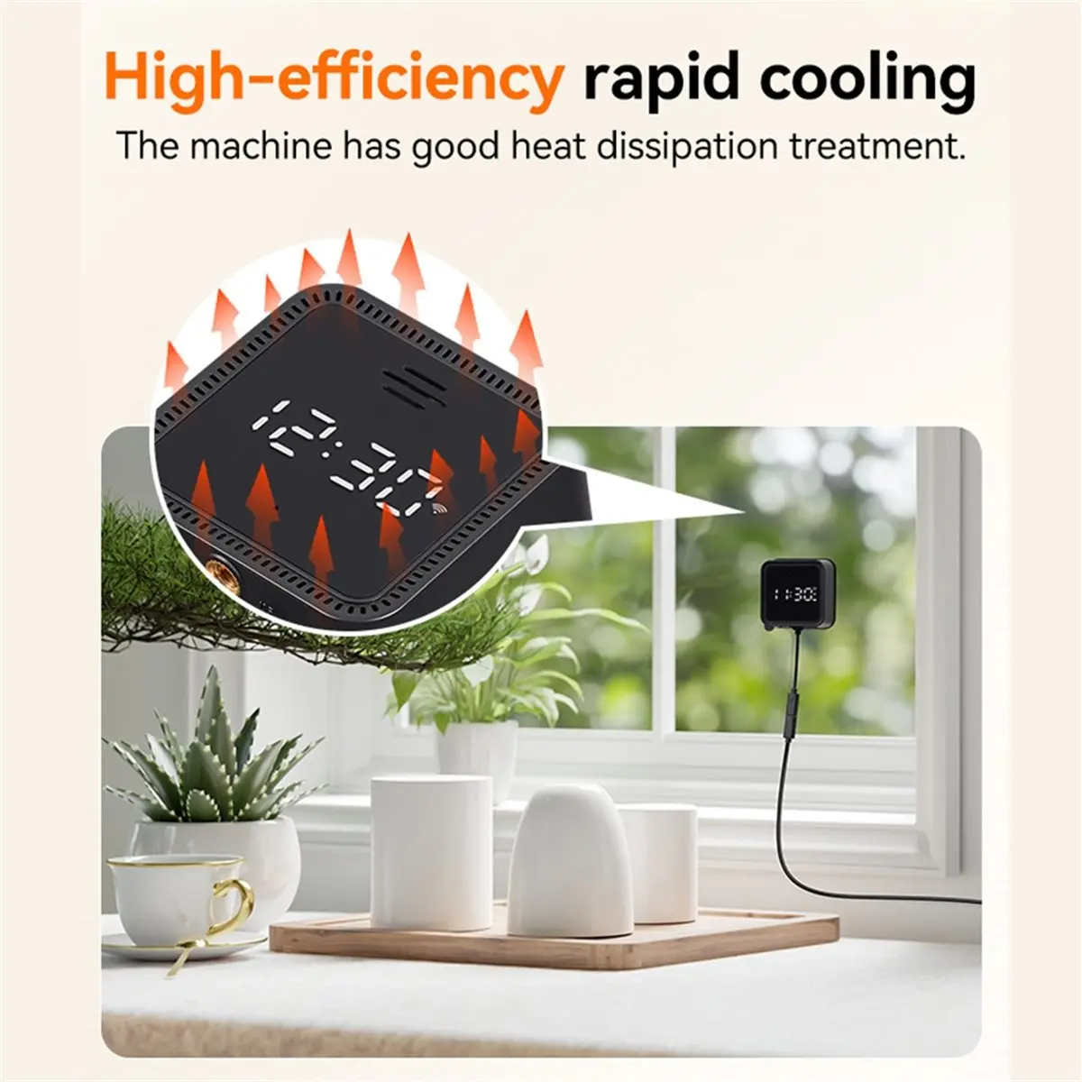 

INABEZ Tuya 3 МП 5G WiFi IP-камера для помещений, магнитная оконная камера с ИИ-детектором и отображением времени, стеклянная камера видеонаблюдения