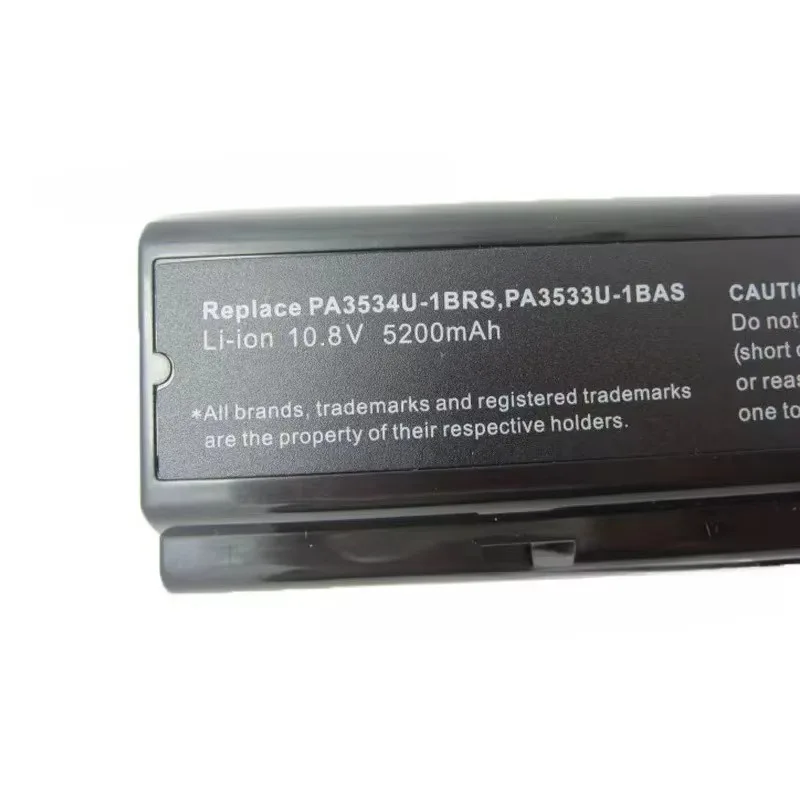 Replacement battery 10.8V 5200mAh PA3534U-1BRS PA3534U-1BAS For A200 A300 A350 A500 L500 M200PABAS09 Laptop battery