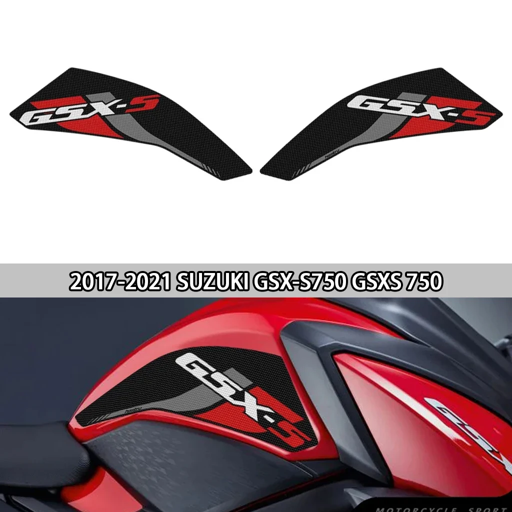 

For 2017-2021 Suzuki GSX-S750 GSXS 750 Z motorcycle side fuel tank pad protection side panel knee anti slip protection pad