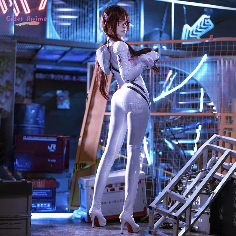 Anime eva mari makinami ilustre cosplay traje uniforme halloween carnaval festa de natal jogar papel roupas