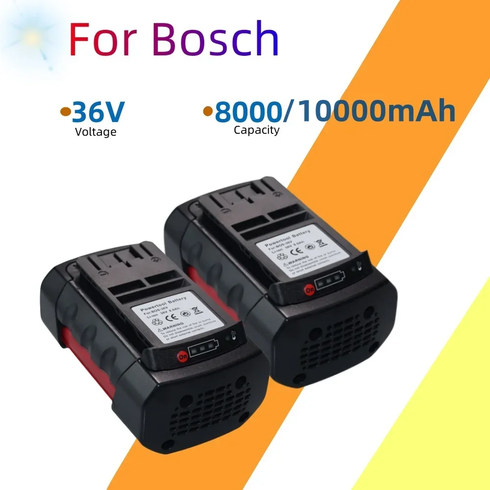 

Литий-ионный аккумулятор 36 В 8000/10000 мАч для Bosch BAT810 BAT836 BAT840 GBH36V-LI, сменный электроинструмент