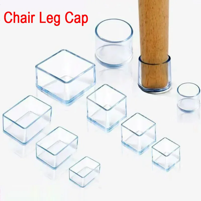 1/2/5/10/20pcs Pvc Chair Leg Caps Anti-slip Floor Protector Pads Furniture Table Feet Cover Plugs Home Decor