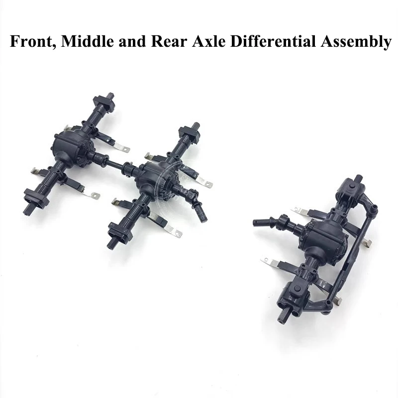 JJRC Q60 Q61 Q62 Q63 Q64 RC Car Parts Front and Rear Axle Assembly with Differential 4WD DIY Modification WPL General Purpose