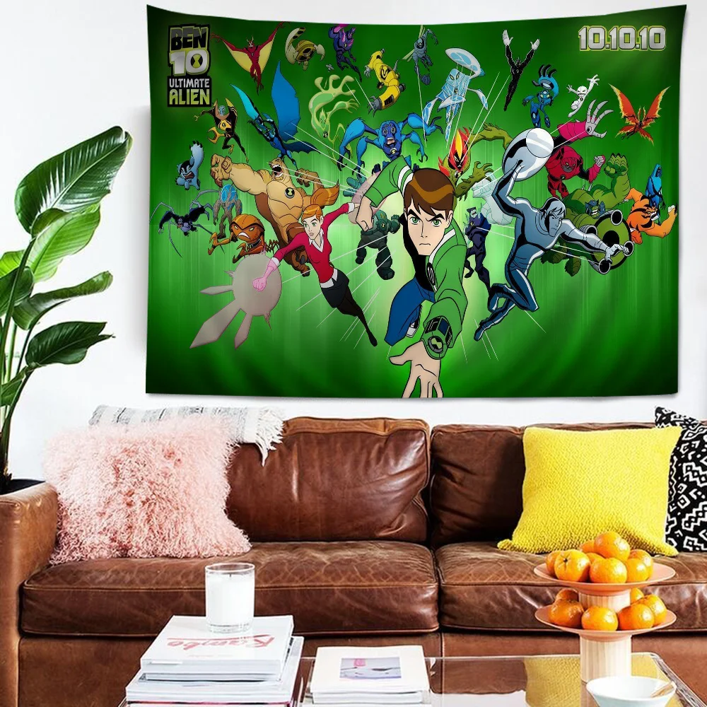 

Anime B-Ben 10 Printed Large Wall Tapestry Cheap Hippie Wall Hanging Bohemian Wall Tapestries Mandala INS Home Decor