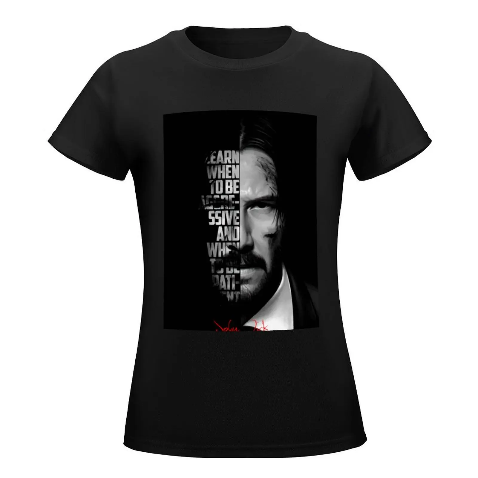 John Wick T-Shirt kawaii clothes lady clothes plain t shirts for Women