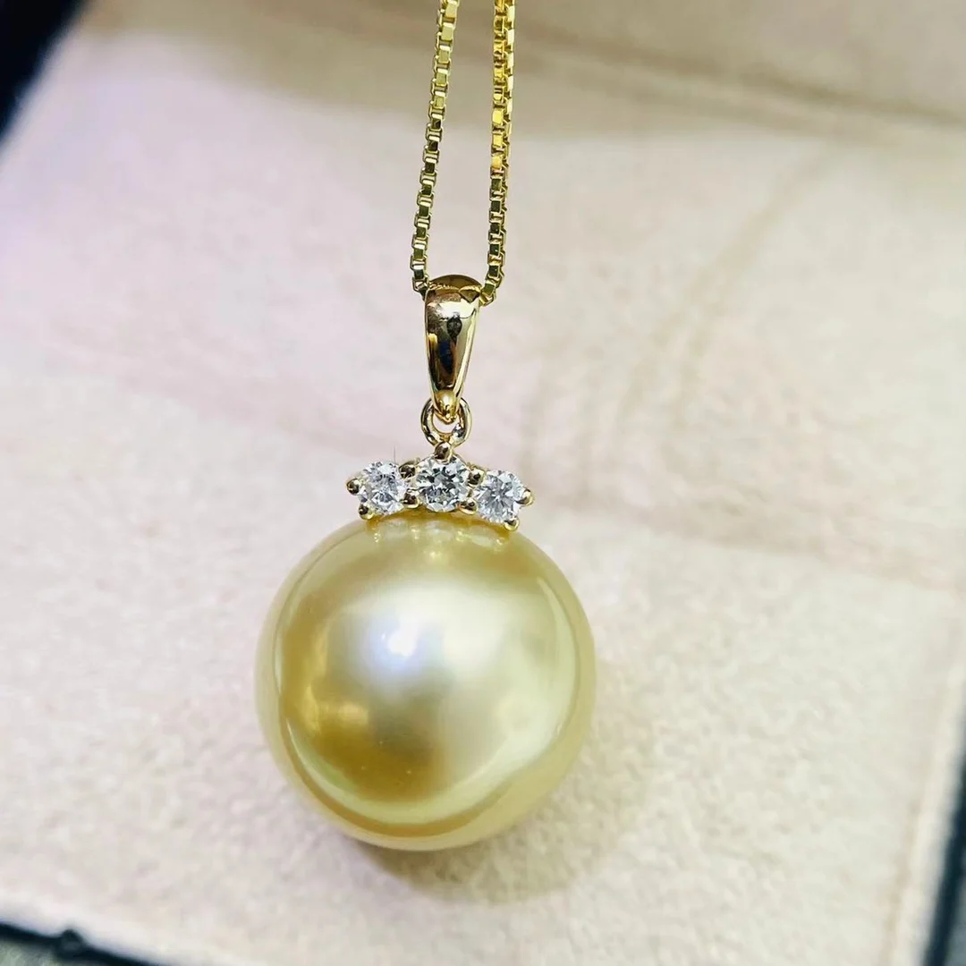 

JY2024 DIY 18K Gold Zircons Pearls Pendants Bases Pedestals Necklaces for Women Not Include Pearls JCY