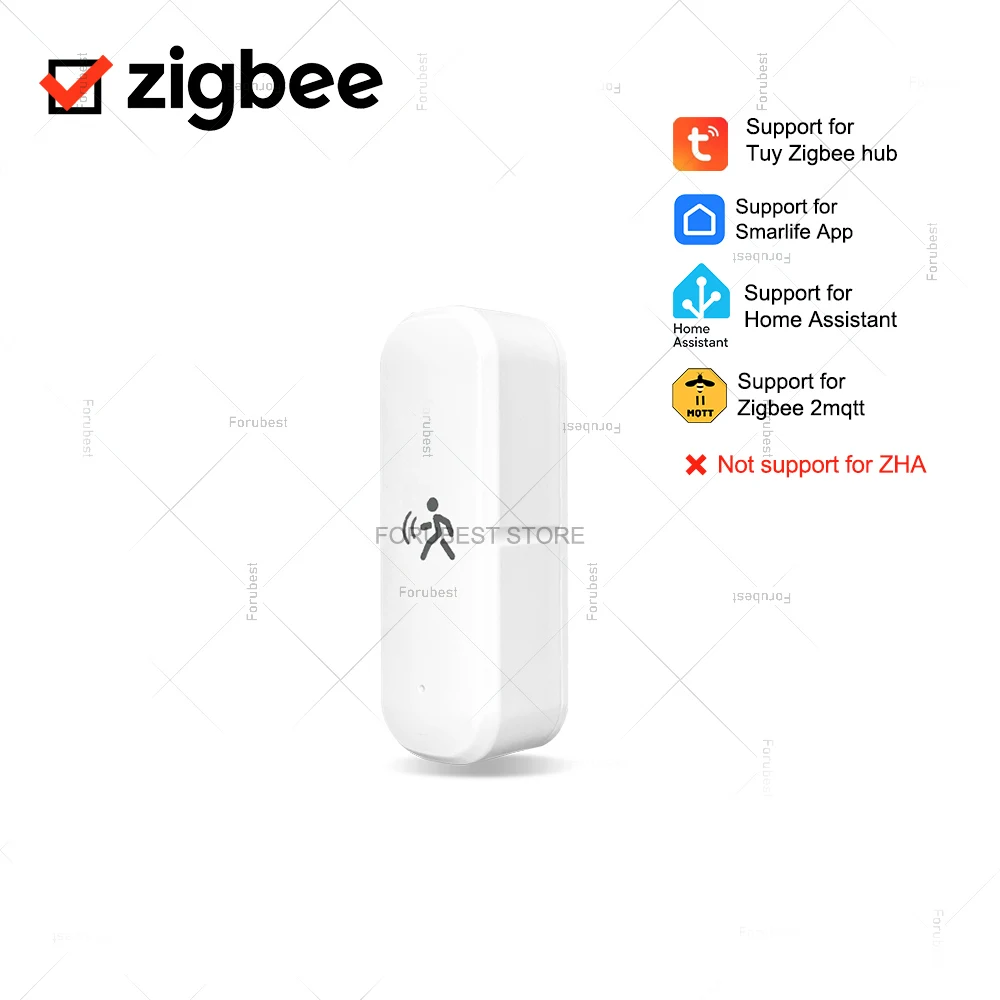 

10G Zigbee датчик движения человека Mmwave радар-детектор с датчиком яркости, температуры и влажности для SmartLife Home Assistant-Z2M