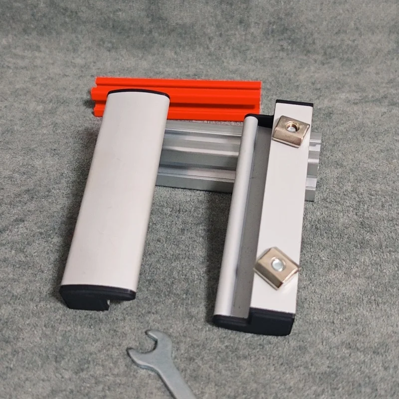 Aluminum profile door handle 20/30/40 cabinet inside and outside handle, hole distance 80mm