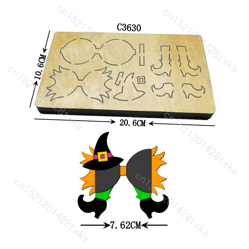 

New Halloween Bow Wooden die Scrapbooking Cutting Dies C3630