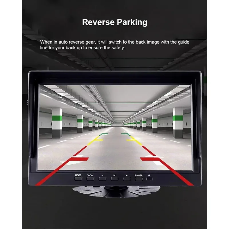 Sistema de monioring de câmera de ponto cego bsd de caminhão de 4 canais de 7 polegadas ai 720p caminhão ônibus monioring por software de sistema