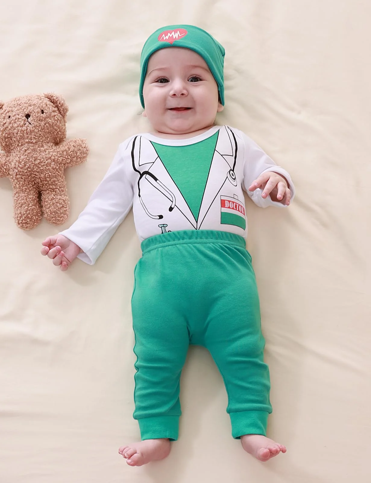 Baby Costume Set - Pilot, Police, Firefighter 3