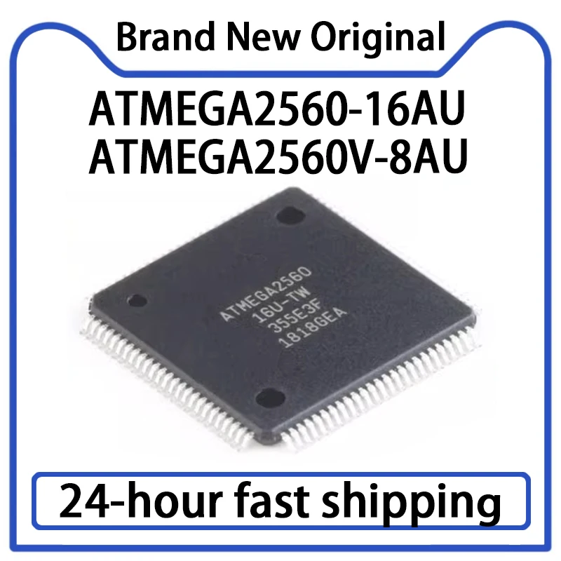 1PCS NEW ATMEGA2560-16AU ATMEGA2560V-8AU ATMEGA2560 Microcontroller Chip IC Original in Stock