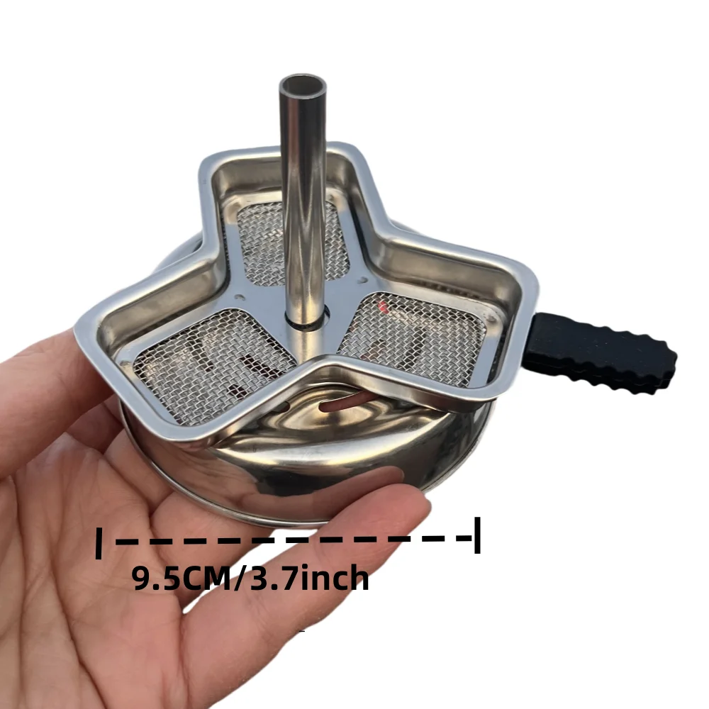 Metal Charcoal Holder with Silicone Handle Shisha Hookah Acceessories Narguile Sheesha Gadget