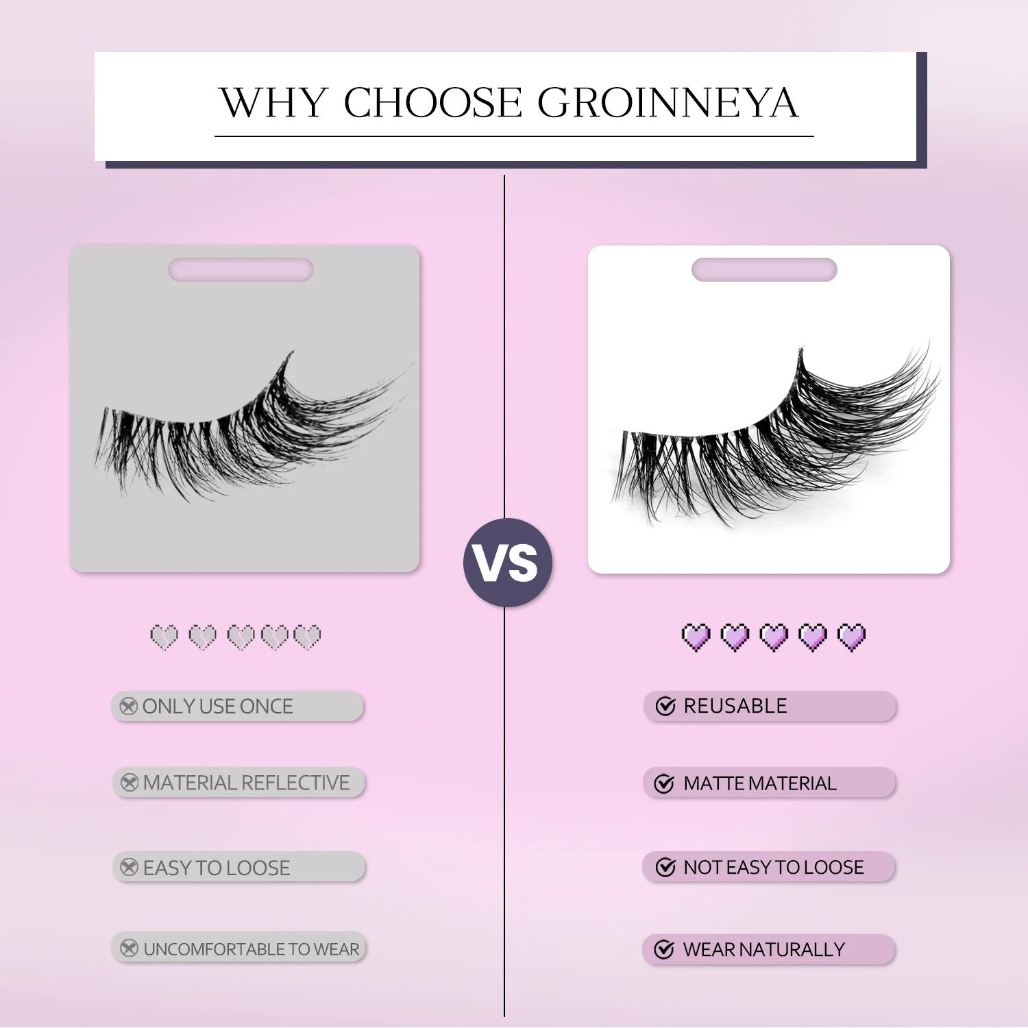 Lasvirey Half Wimpers Pluizige Kat Wimpers Natuurlijke Lange Zachte Piekerige Clear Stem Wimpers Natuurlijke Krul Faux Nertsen Wimpers Make-Up