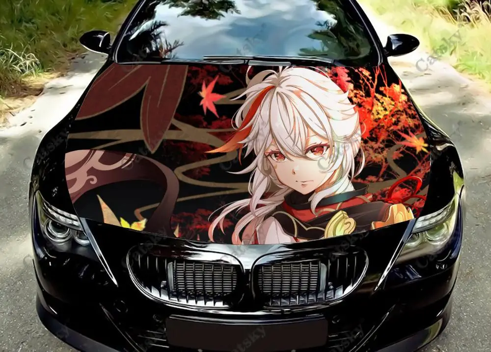 

Kaedehara Kazuha Anime Car Hood Vinyl Stickers Wrap Vinyl Film Engine Cover Decals Sticker Universal Car Hood Protective Film
