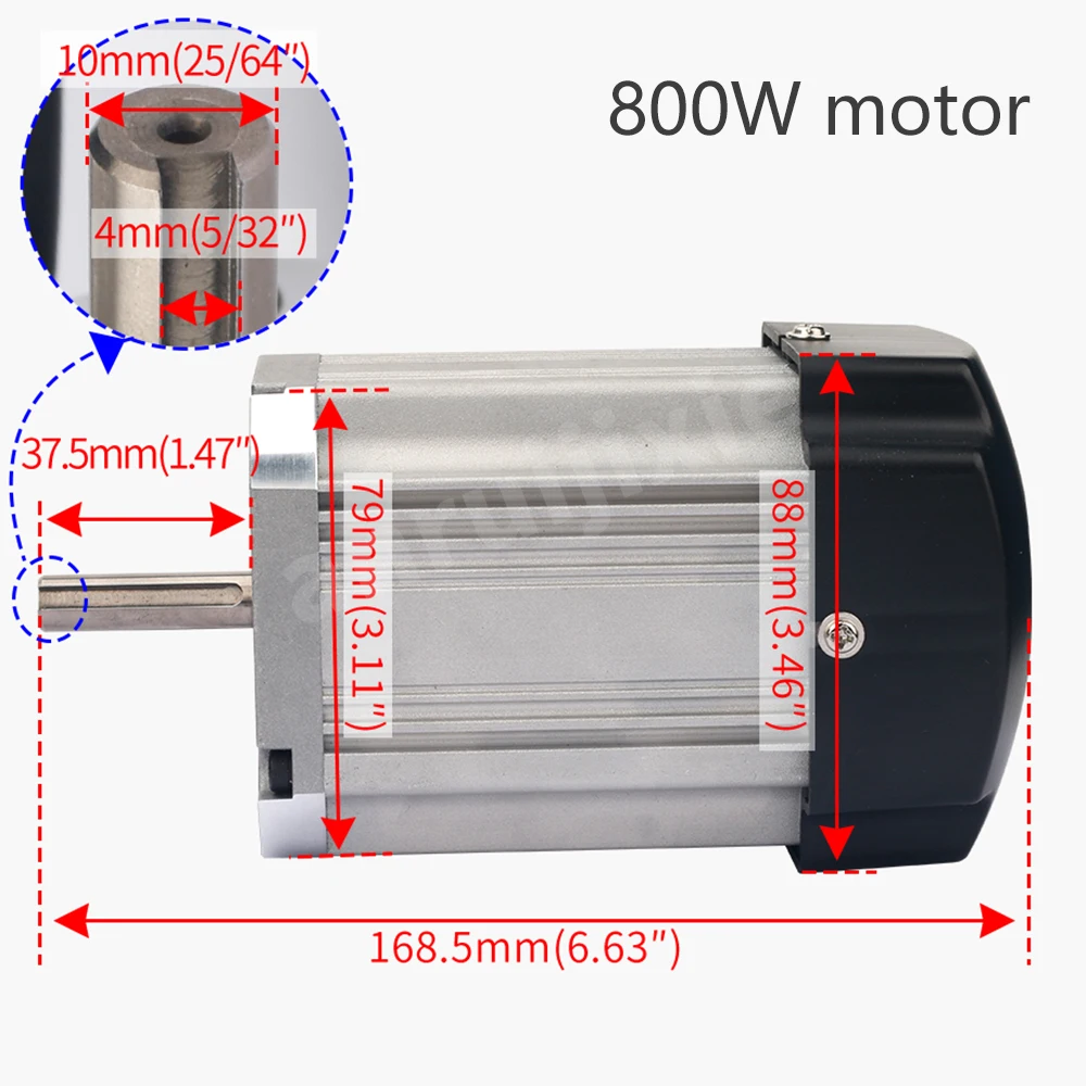 Imagem -02 - Kit de Motor dc sem Escova com Display Digital Painel de Controlo Principal Torno Power Drive Board 800w e 550w 220v Cj0618