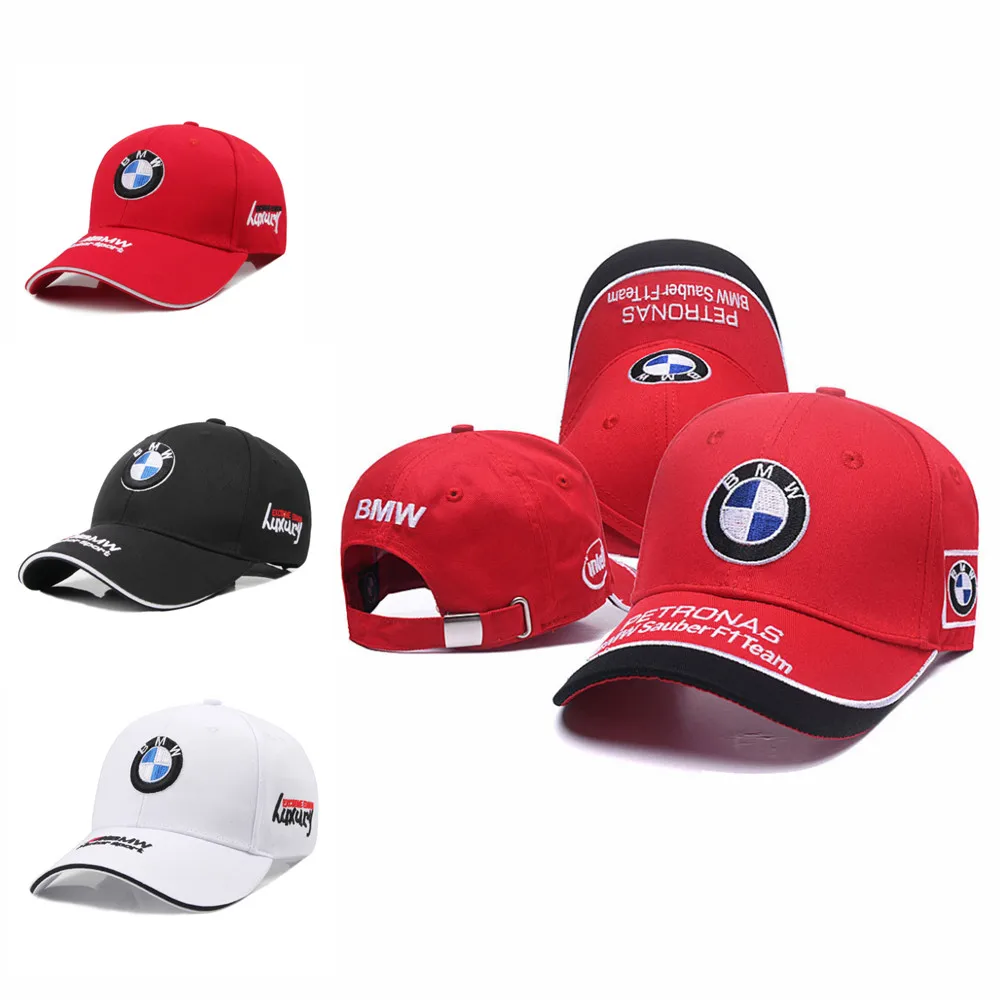 BMW racing cap with adjustable style outdoor sun protection cap, suitable for both men and women