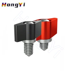 Thumb Screws M3 M4 M5 M6 Aluminum Alloy T Shape Screws Adjustable Handle Knob Tighten Screw for SLR DSLR Rail Rod Slider