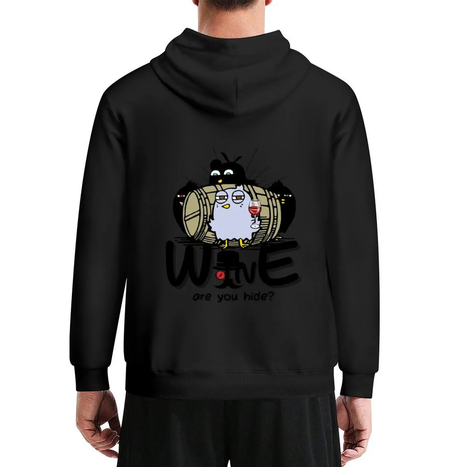 

Wine Are You Hide - Wakey Wine Hoodie men clothes japanese style anime clothes clothes for men men's hoodie sweatshirt