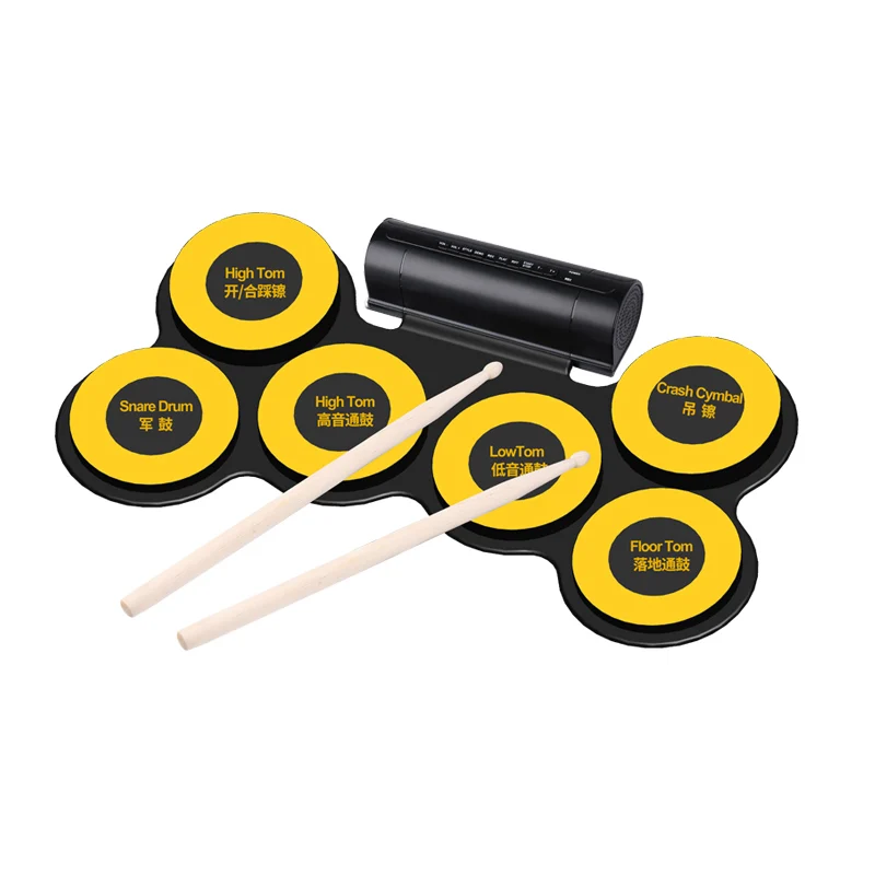 

G102 Fashion Style Musical Drum Hot Sale High Quality Drum Set Silicone Musical Instruments Drum Set