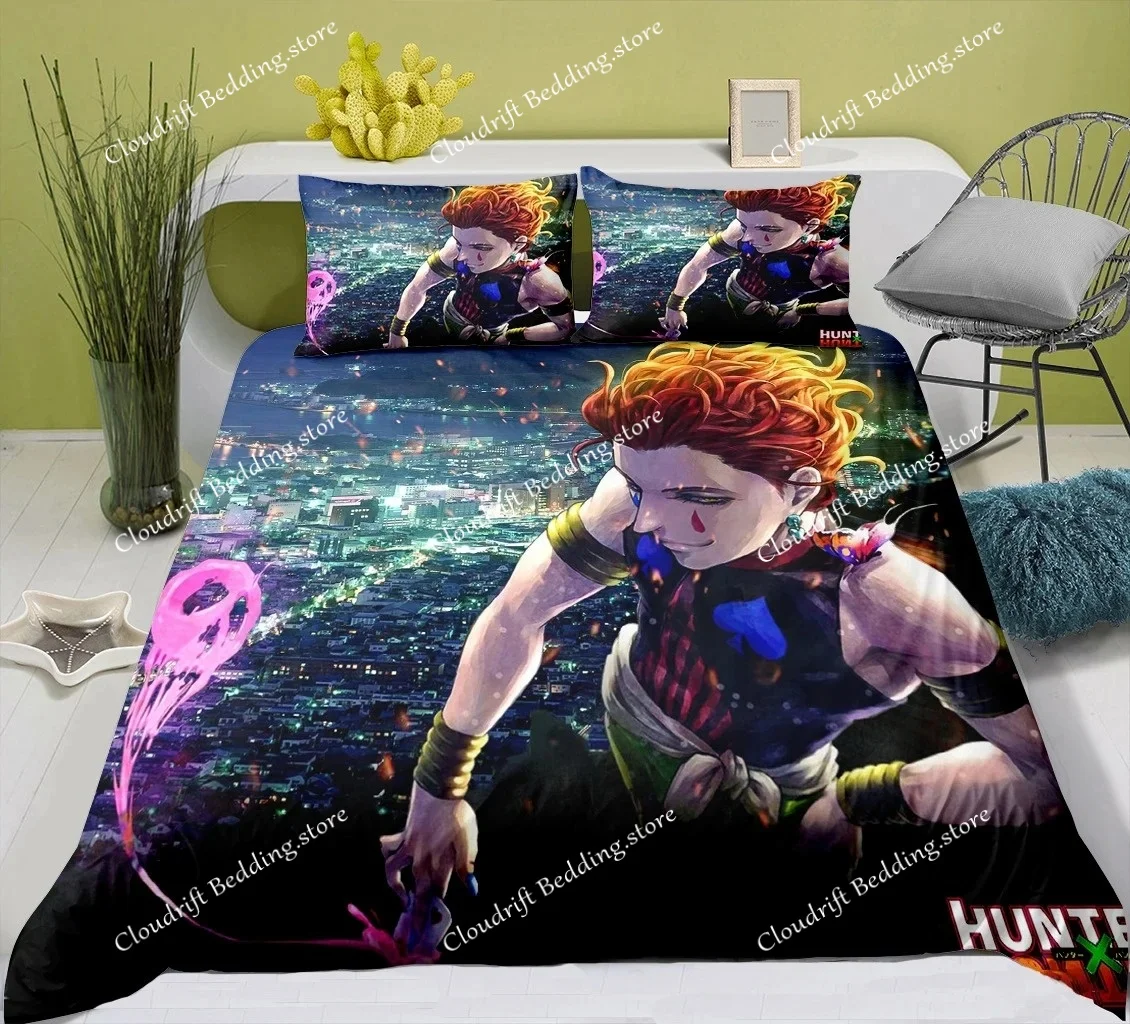 

3d Printing Anime Hunter X Hunter Bedding Set Single Twin Full Queen King Size Bed Set Adult Kid Bedroom Duvet cover sets (2)