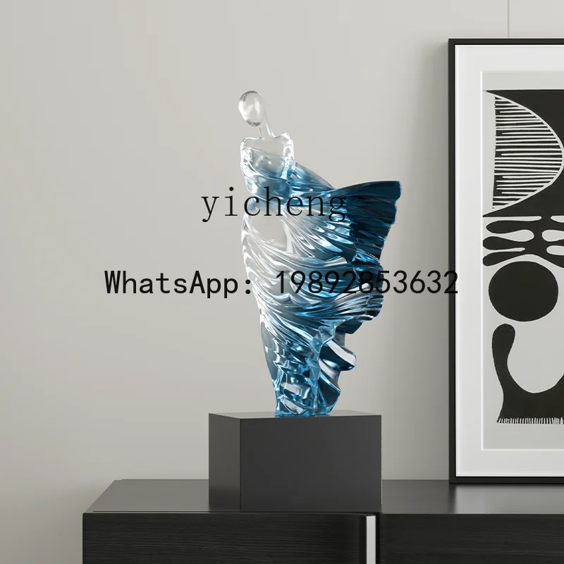 X6  Figure Art Ornament Niche Transparent Sculpture Living Room Wine Cabinet Study Ornament