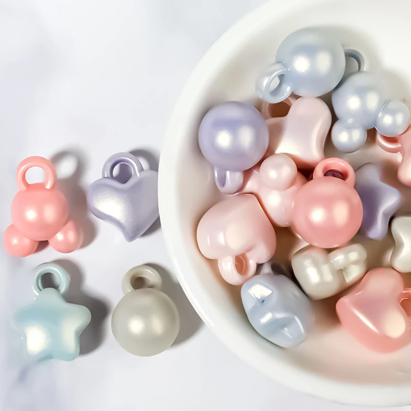 

50pcs Acrylic Pendant Bead 12-18mm Macaron Mixed Color Loose Spacer Beads for Jewelry Making DIY Bracelets Necklace Wholesale