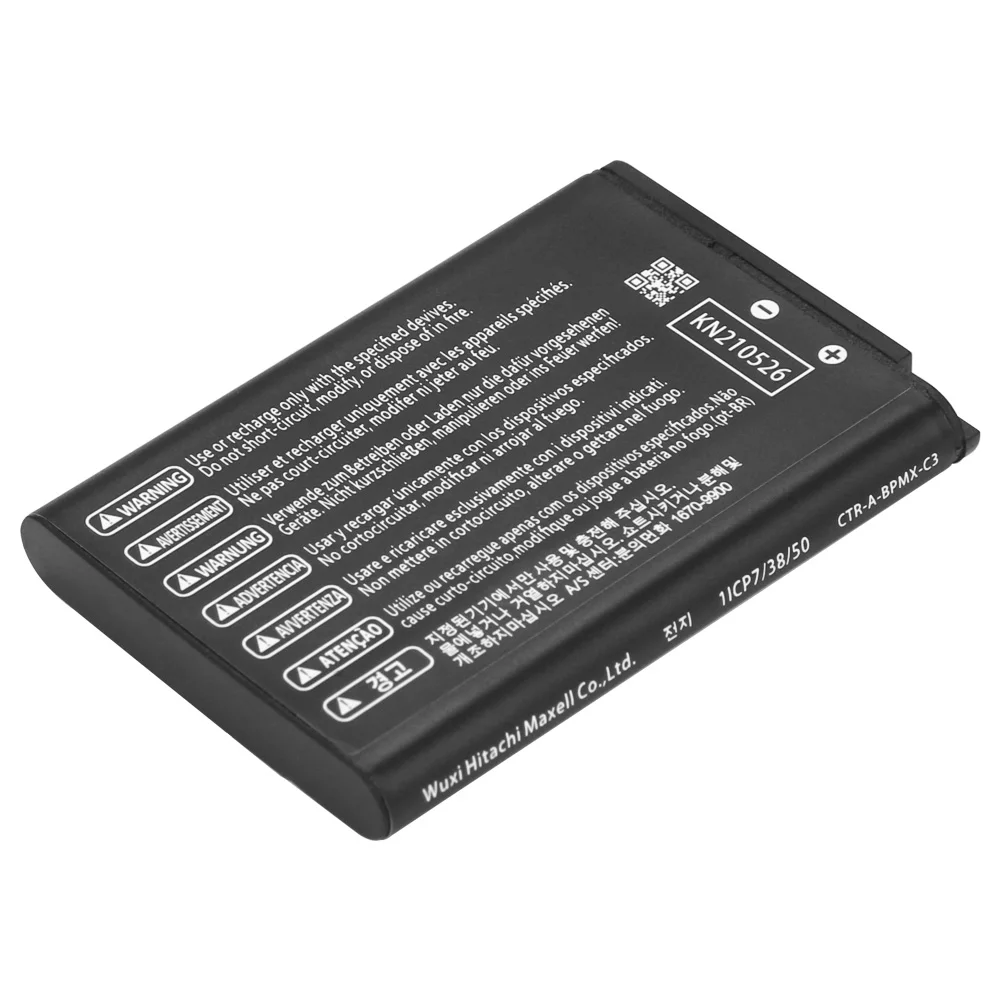 2x1300mAh CTR-003 حزمة بطارية للاستبدال لنينتندو سويتش برو وحدة تحكم لاسلكية 3DS بطاريات قابلة للشحن