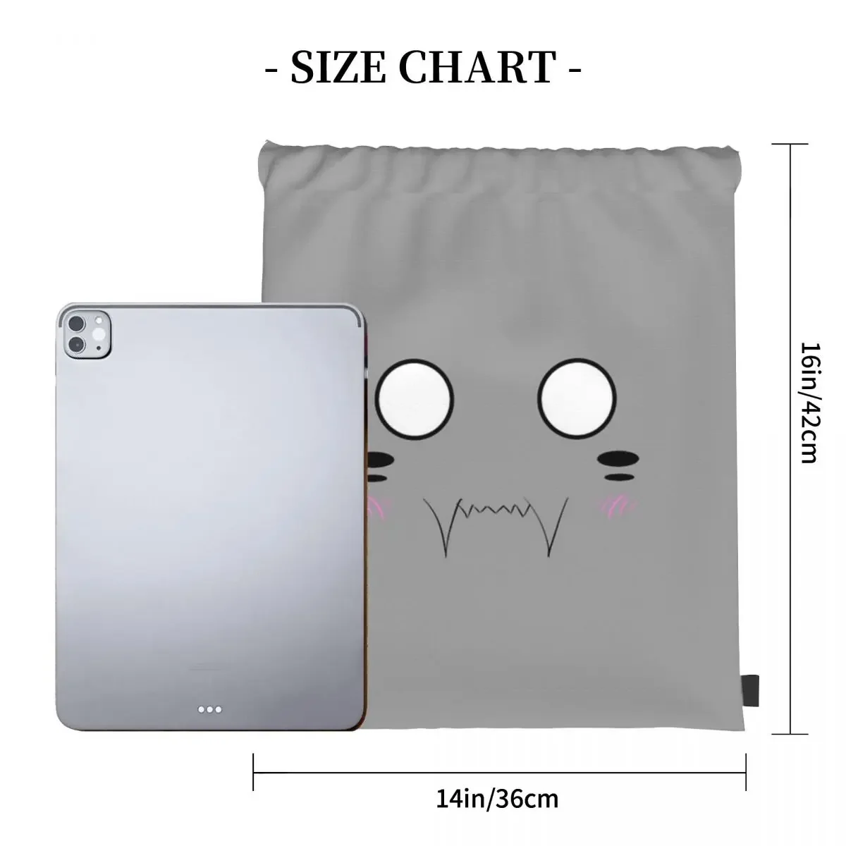 Cute Alphonse Elric (FMA) Backpack Casual Portable Drawstring Bag Drawstring Bundle Pocket Sports Bag BookBag For Travel Student