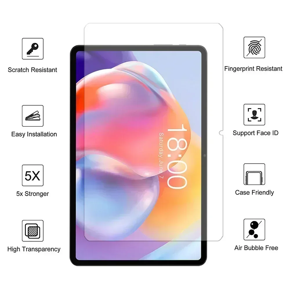 9H Tempered Glass Screen Protector For Teclast P40HD 10.1 Inch 2022 Tablet Bubble Free Ultra Clear Protective Film