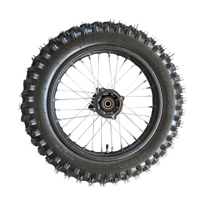 

Обод заднего колеса внедорожного мотоцикла 90/100-14, шина в сборе для грязевого питбайка Apollo 125CC/150CC/140CC/160CC KLX65 SSR