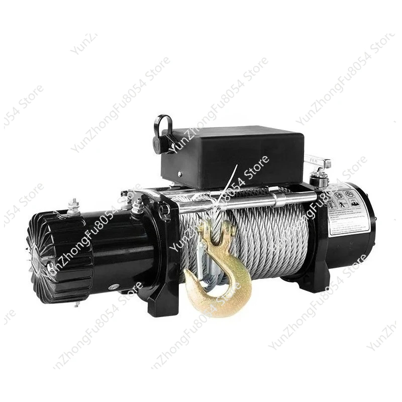 

Portable Electric Winch 12V Off-Road Vehicle Self Rescue and Rescue Traction Hoist 24V Car Mounted Electric Winch Traction Hoist