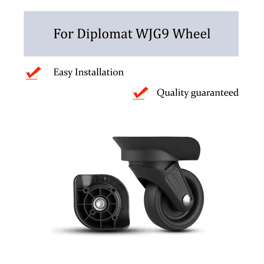 

For Diplomat WJG9 Universal Wheel Replacement Trolley Case Luggage Pulley Silent Smooth Shock Absorbing Accessories Caster Wheel