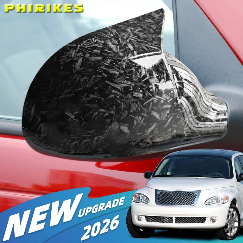 

Horn Shape ABS Carbon Fiber Style Rear View Side Mirror Cover Rearview Caps Fit For Chrysler PT Cruiser 2007 2008 2009