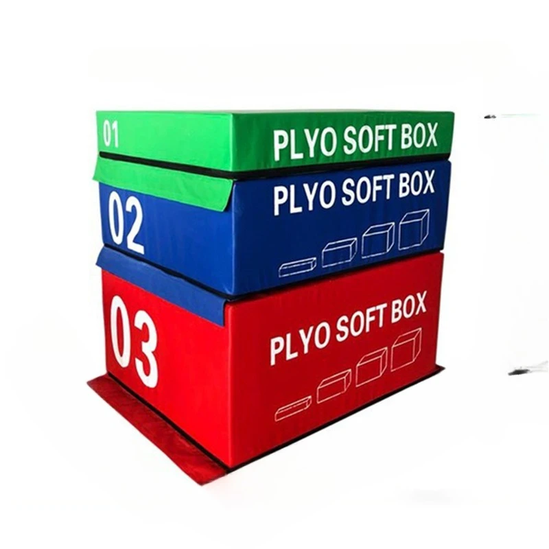 

Children's 4-in-1 PU Training Gymnastics Jump Box Gym Soft Physical Jump Box Soft
